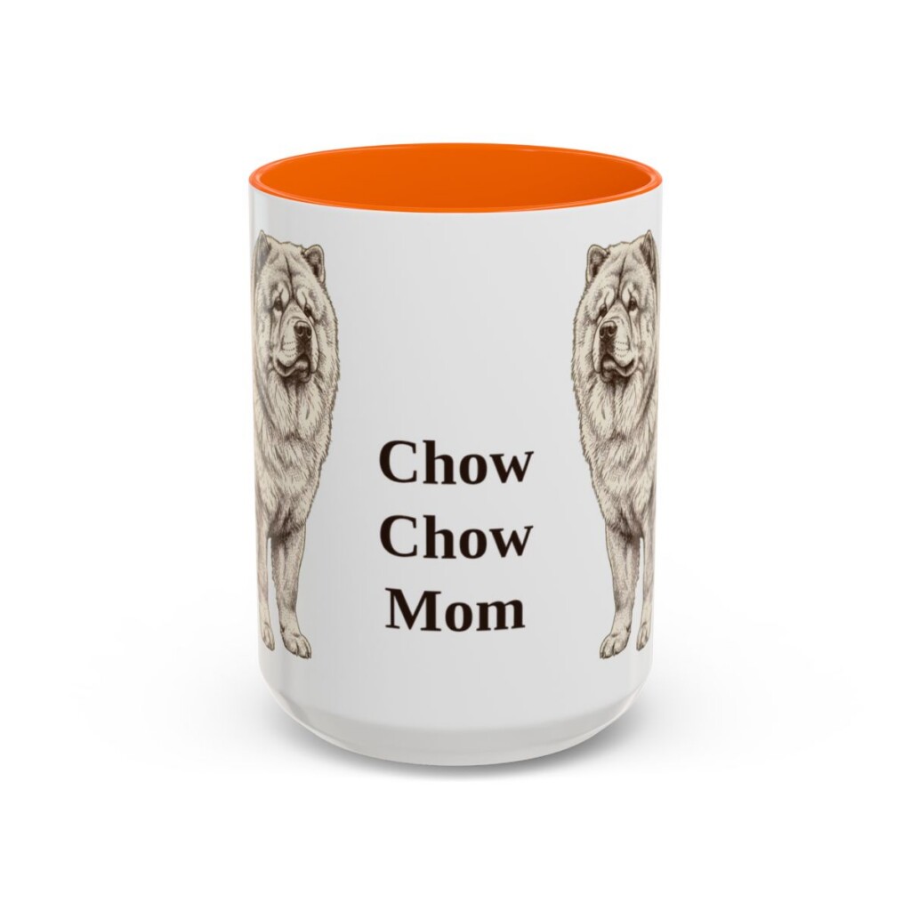15oz chow chow mug, Orange