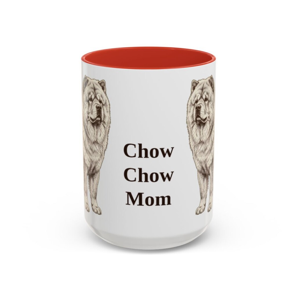 15oz chow chow mug, Red