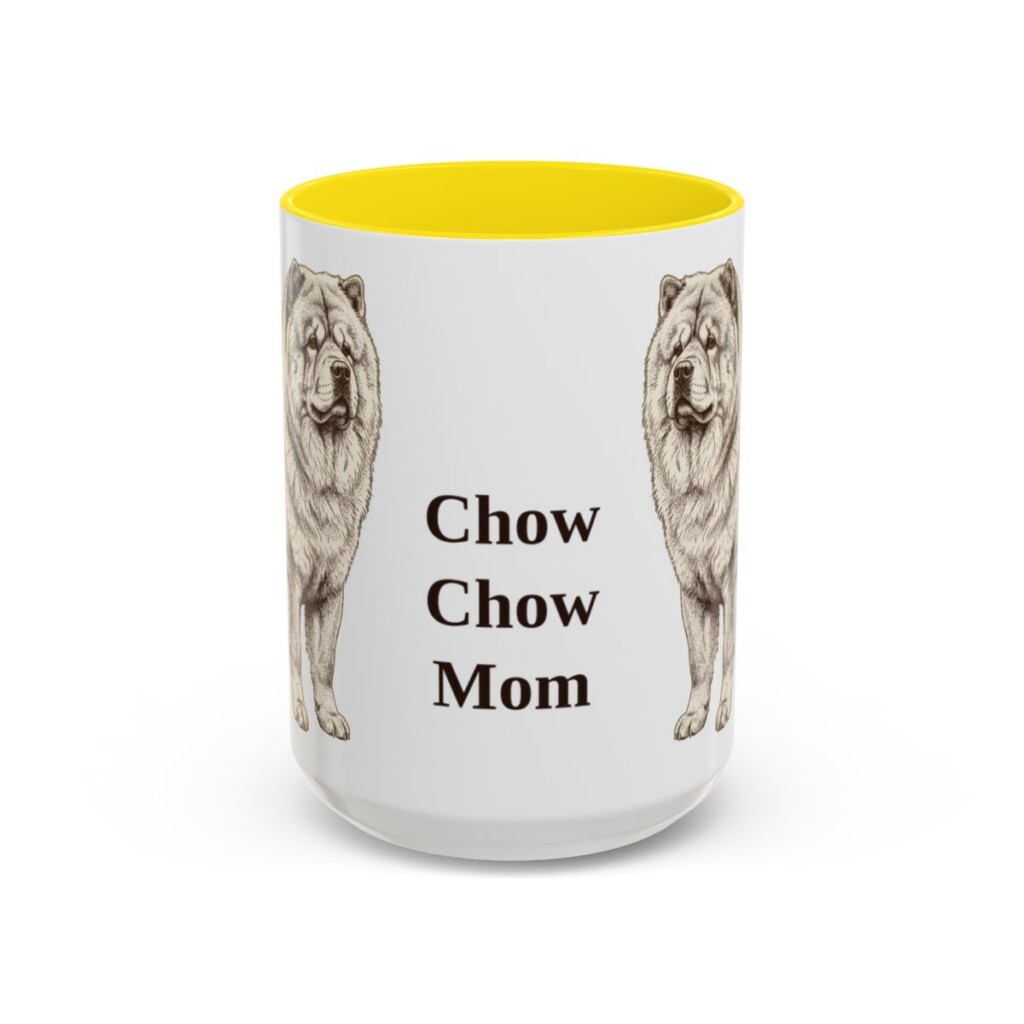 15oz chow chow mug, Yellow