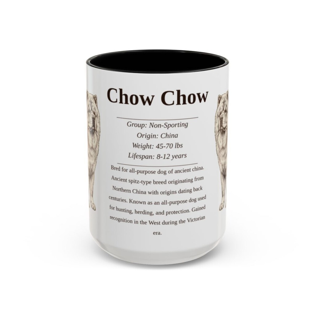 15oz chow chow mug, Black