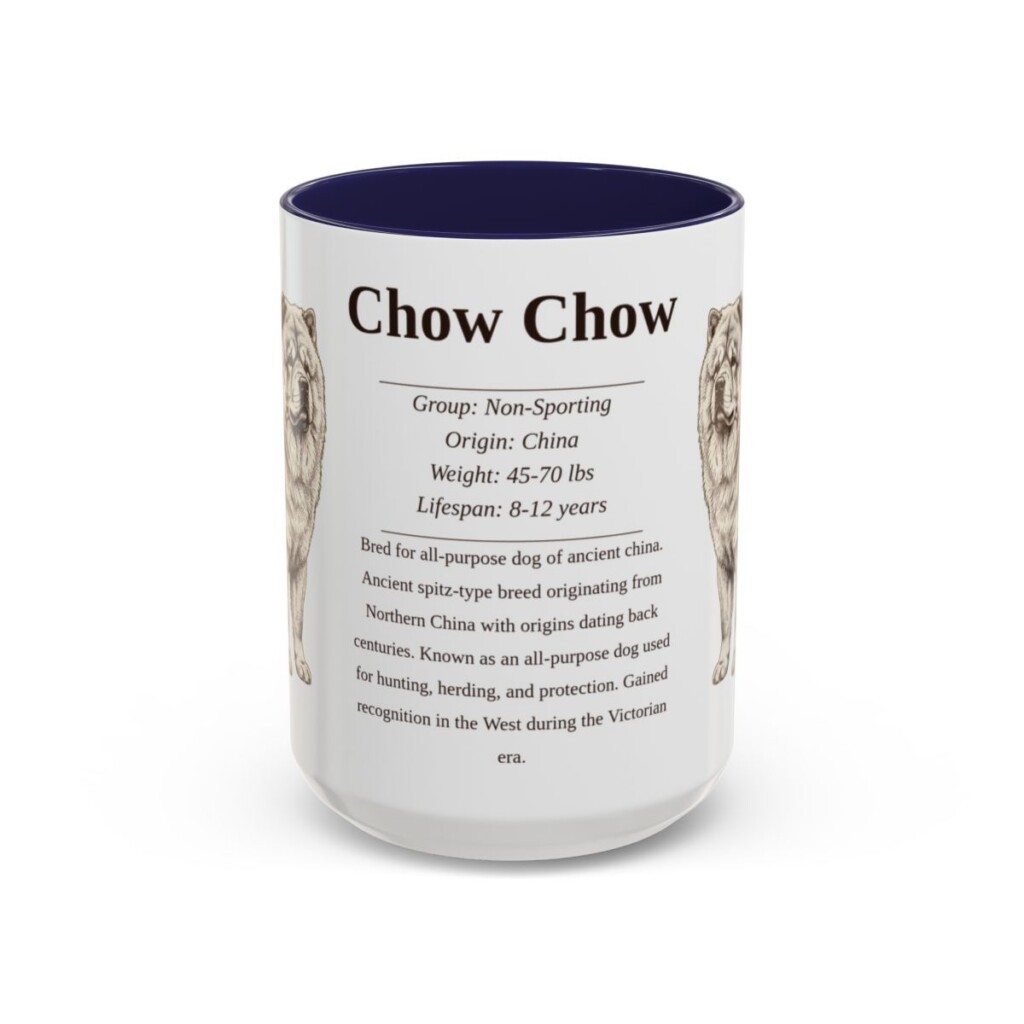 15oz chow chow mug, Navy