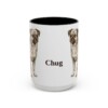 15oz Chug Mug, Black, front view