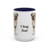 15oz Chug Dog Dad Mug, Navy, front view