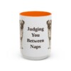 15oz Funny Chug Mug, Orange, front view