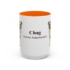 15oz Chug Latin Mug, Orange, front view