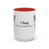 15oz Chug Latin Mug, Red, front view