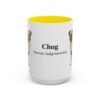 15oz Chug Latin Mug, Yellow, front view