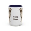 15oz Chug Dog Mom Mug, Navy, front view