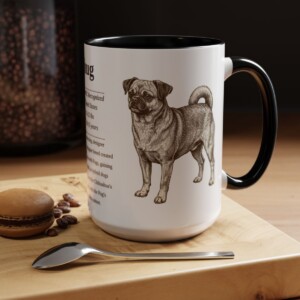 15oz Chug Mug, Black, lifestyle photo