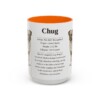 15oz Chug Mug, Orange, front view
