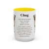 15oz Chug Mug, Yellow, front view