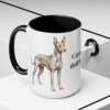 15oz Cirneco dell'Etna Mug, Black, lifestyle photo
