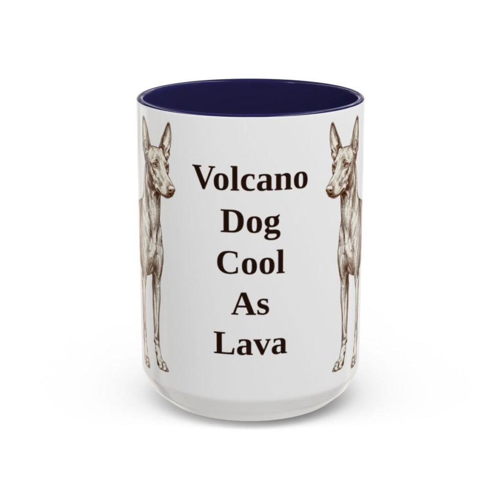 15oz-cirneco-delletna-mug-humor-navy 15oz Funny Cirneco dell'Etna Mug, Navy, front view