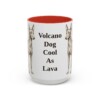 15oz-cirneco-delletna-mug-humor-red 15oz Funny Cirneco dell'Etna Mug, Red, front view