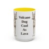 15oz-cirneco-delletna-mug-humor-yellow 15oz Funny Cirneco dell'Etna Mug, Yellow, front view