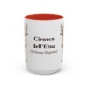 15oz-cirneco-delletna-mug-latin-red 15oz Cirneco dell'Etna Latin Mug, Red, front view