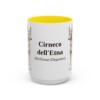 15oz-cirneco-delletna-mug-latin-yellow 15oz Cirneco dell'Etna Latin Mug, Yellow, front view
