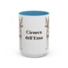 15oz Cirneco dell'Etna Mug, Light Blue, front view