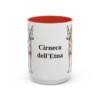 15oz Cirneco dell'Etna Mug, Red, front view