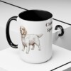 15oz Clumber Spaniel Mug, Black, lifestyle photo