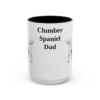 15oz Clumber Spaniel Dog Dad Mug, Black, front view