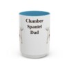 15oz Clumber Spaniel Dog Dad Mug, Light Blue, front view