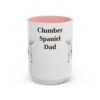 15oz Clumber Spaniel Dog Dad Mug, Pink, front view