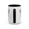 15oz Funny Clumber Spaniel Mug, Black, back view