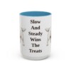 15oz Funny Clumber Spaniel Mug, Light Blue, front view