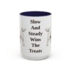 15oz Funny Clumber Spaniel Mug, Navy, front view