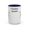 15oz Clumber Spaniel Mug, Navy, front view