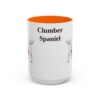 15oz Clumber Spaniel Mug, Orange, front view