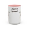 15oz Clumber Spaniel Mug, Pink, front view