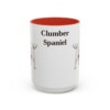 15oz Clumber Spaniel Mug, Red, front view