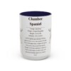 15oz Clumber Spaniel Mug, Navy, front view
