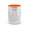 15oz Clumber Spaniel Mug, Orange, front view