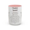 15oz Clumber Spaniel Mug, Pink, front view