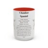 15oz Clumber Spaniel Mug, Red, front view