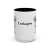 15oz Cockapoo Mug, Black, front view