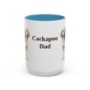 15oz Cockapoo Dog Dad Mug, Light Blue, front view