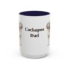 15oz Cockapoo Dog Dad Mug, Navy, front view