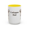 15oz Cockapoo Dog Dad Mug, Yellow, front view
