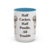 15oz Funny Cockapoo Mug, Light Blue, front view