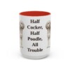 15oz Funny Cockapoo Mug, Red, front view