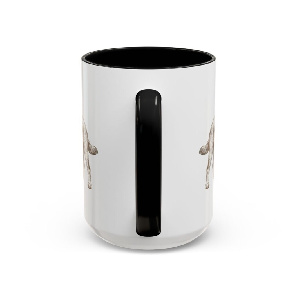 15oz Cockapoo Latin Mug, Black, back view