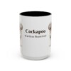 15oz Cockapoo Latin Mug, Black, front view