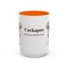 15oz Cockapoo Latin Mug, Orange, front view