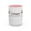 15oz Cockapoo Latin Mug, Pink, front view