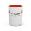 15oz Cockapoo Latin Mug, Red, front view