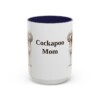 15oz Cockapoo Dog Mom Mug, Navy, front view